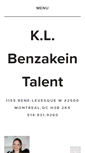 Mobile Screenshot of klbtalent.com